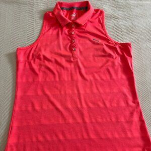 Puma Razor Back Women's Golf Shirt - Women's Large - Pink